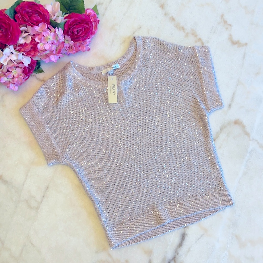 Pink and Sparkle Sweater S